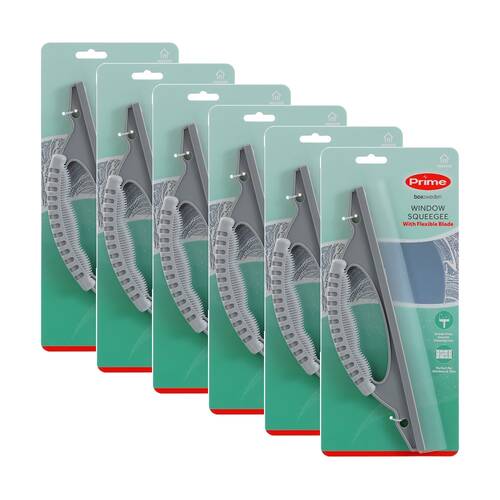 6PK Boxsweden Prime Handheld Window Squeegee Flexible Blade Cleaning Assorted