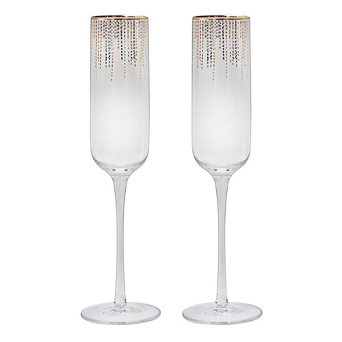 2pc Ladelle Twinkle Champagne Drink/Beverage Glass 280ml Set