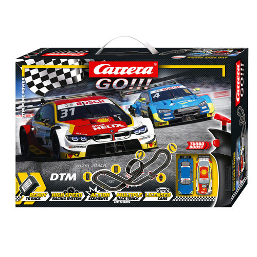 Carrera Dtm Pure Power - 6.2m 1:43 Track Slot Car Childrens Toy Set 6y+