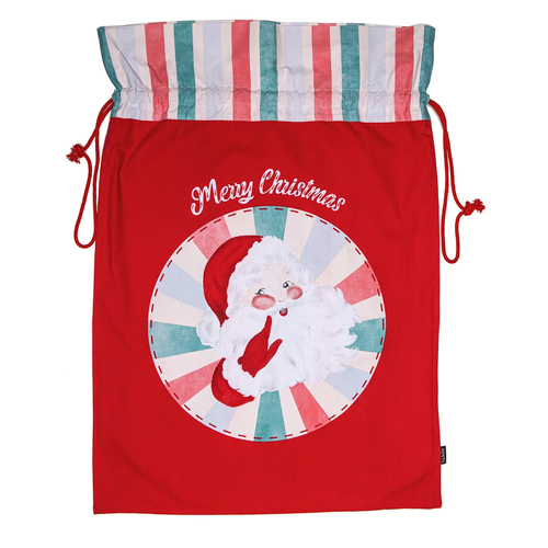 Ladelle Kid's/Children's Recycled Cotton Christmas Santa Sack 60x80cm