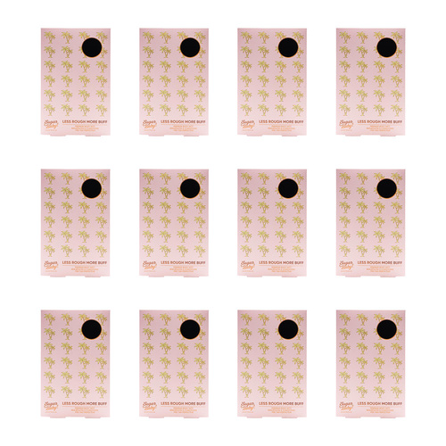 12PK Sugar Baby Less Rough More Buff Premium Body Mitt Pre Tan Perfector