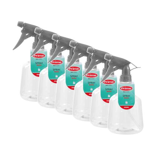 6PK Boxsweden Prime Spray Bottle 500ml Empty with Adjustable Nozzle Assorted