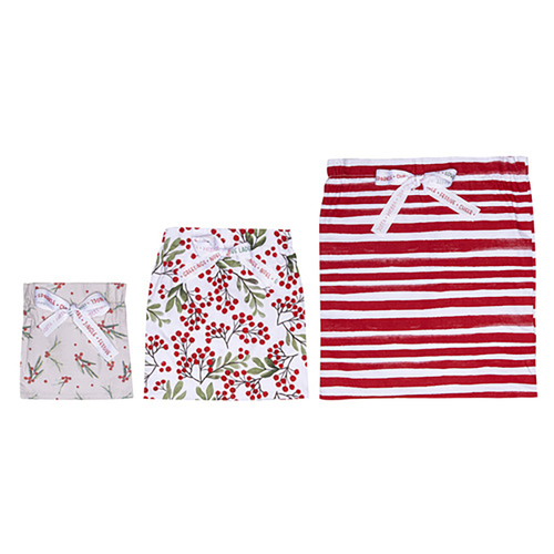3pc Ladelle Twinkle Reusable Recycled Cotton Gift Bags