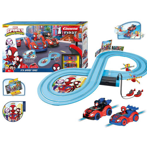 Carrera First Spidey Web Spinners Slot Car Racing Track Kids Toy 2.4m