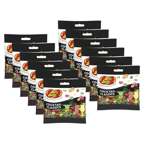 12PK Jelly Belly Cocktail Classics Mini Packs Confectionery Candy/Lollies 70g