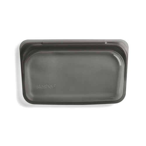 Stasher 355ml/19cm Silicone Snack Bag Reusable Food Storage - Black
