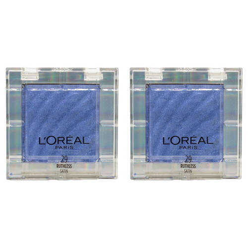 2PK Loreal Oil Eyeshadow Color Womens Makeup Queen Ruthless Satin #29