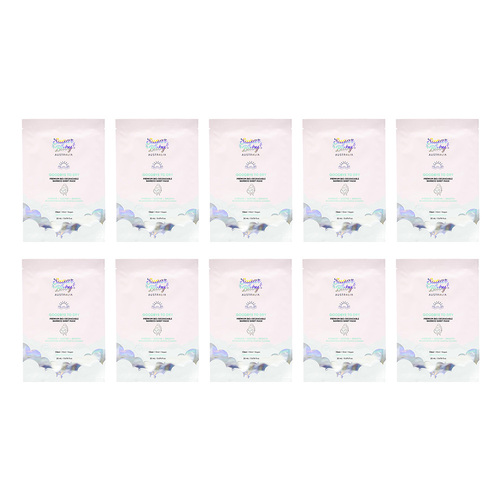 10PK Sugar Baby 20ml Goodbye To Dry Premium Biodegradable Bamboo Sheet Mask Care