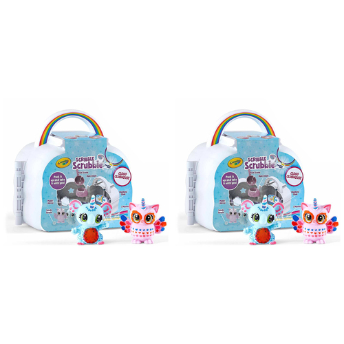 2PK Crayola Scribble Scrubbie Peculiar Pets Cloud Kids Toy Set 3y+
