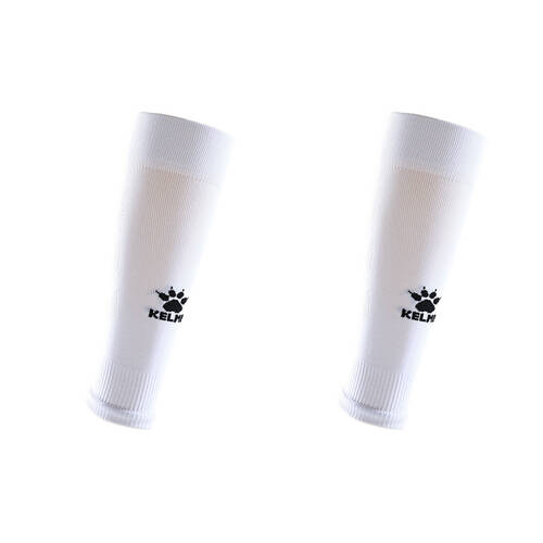 2PK Kelme Sport Footless Soccer Socks/Calf Sleeve Grip Sock Compatable White