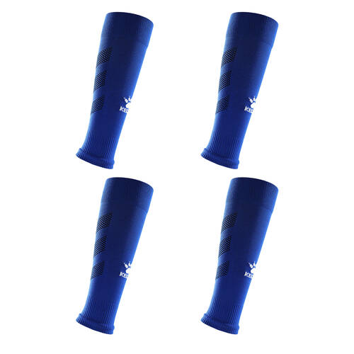 4PK Kelme Sport Footless Soccer Sock/Calf Sleeve Grip Sock Compatable Royal Sky Blue