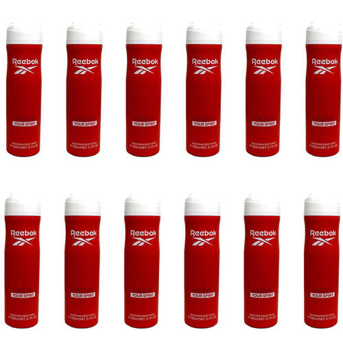 12PK Reebok Women Deodorant Scented Body Spray Fragrance 150ml Move Your Spirit