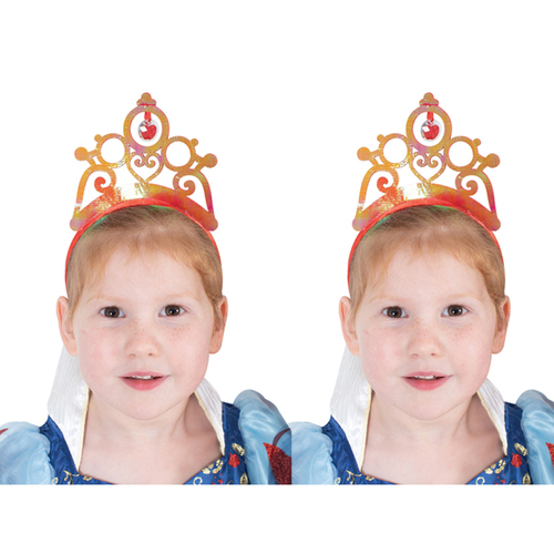 2PK Disney Princess Snow White Iridescent Headband Tiara Kids Costume