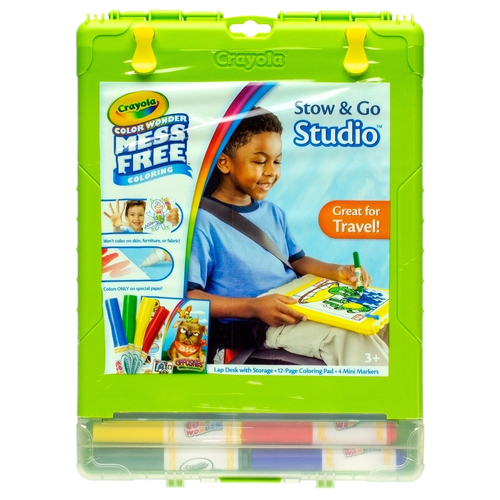 Crayola Colour Wonder Stow & Go Studio Art/Craft Supplies Set 3y+