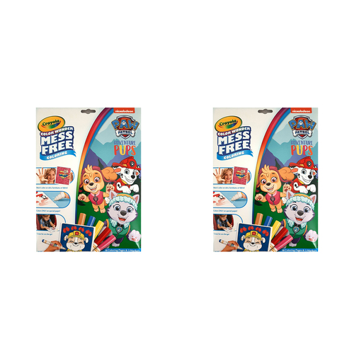 2PK Crayola Colour Wonder Mess Free Colouring Pages w/ Marker Paw Patrol 3y+