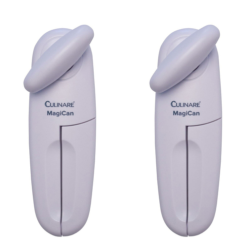 2x Culinare Magican Stainless Steel Can Opener - White