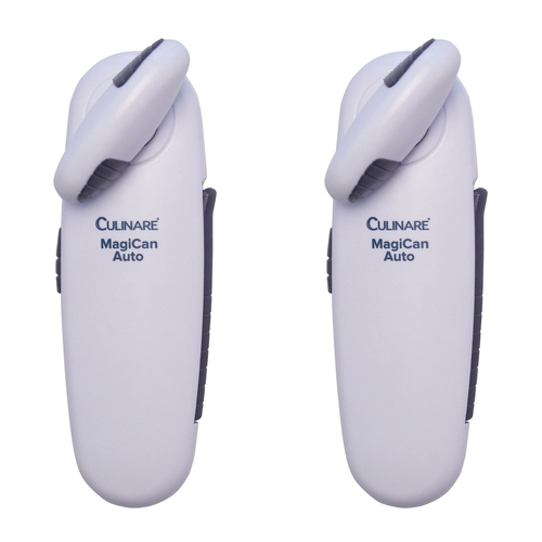 2x Culinare Magican Auto Stainless Steel Can Opener - White
