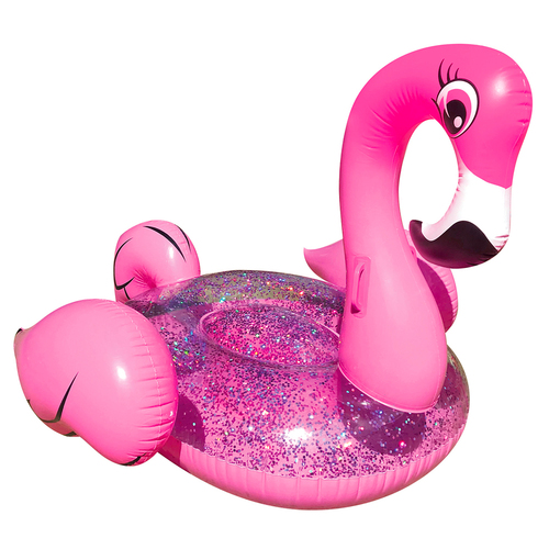 Land & Sea Bling Inflatable Flamingo Water Ride 1.2m