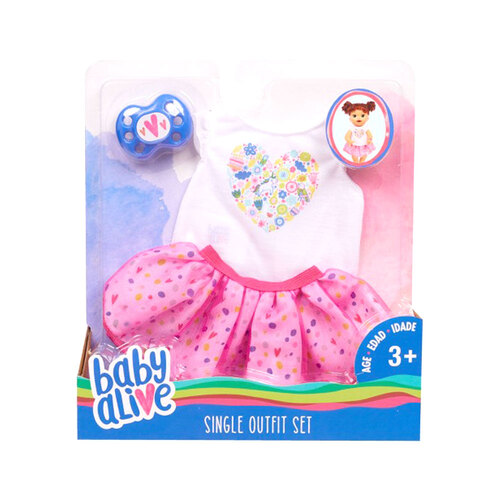 Baby Alive Single Outfit Set - White
