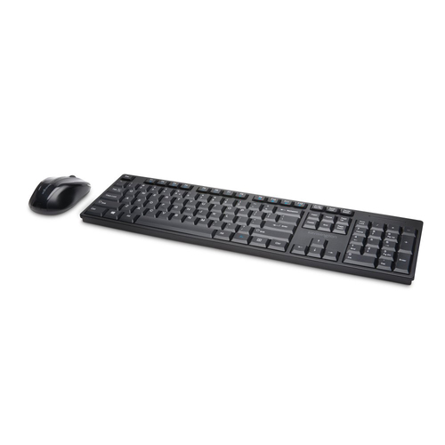 Kensington Pro Fit Low Profile Wireless Keyboard/Mouse Set For Laptop Black