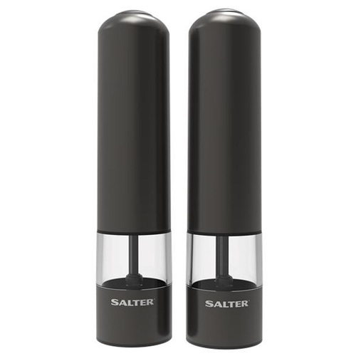 2pc Salter Salt & Pepper Food Seasoning Mill Set w/ USB Charging