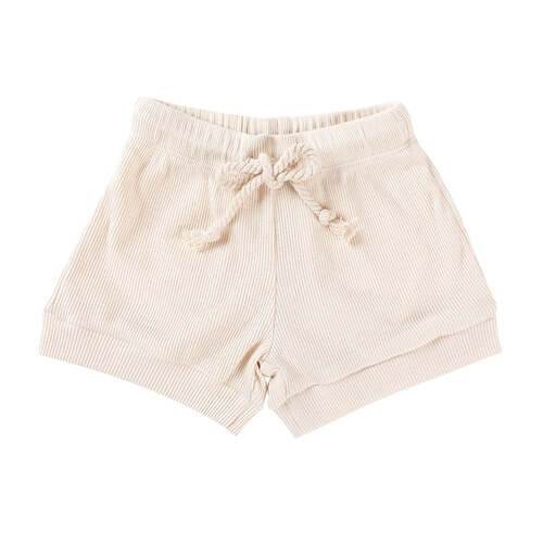 Ponchik Ribbed Cotton Shorts Wheat Size 4y