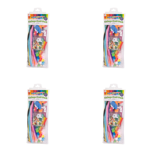 4PK Kaleidoscope Collage Craft Pack Kids/Children Art Kit 5y+