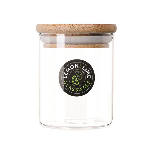 Lemon & Lime Camden Glass Jar Bamboo Lid 200ml