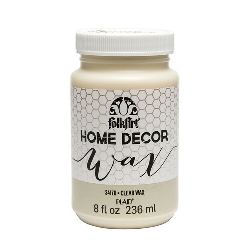 Plaid FolkArt 236ml Home Decor Wax Non-Toxic - Clear