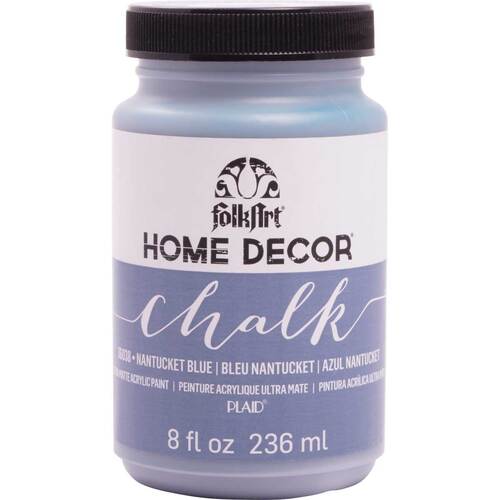 Plaid FolkArt 236ml Home Decor Chalk Acrylic Paint - Nantucket Blue