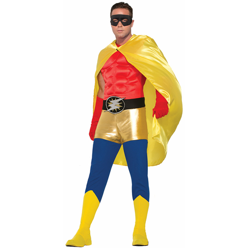 Forum Novelties Satin Hero Cape Unisex Adult - Yellow