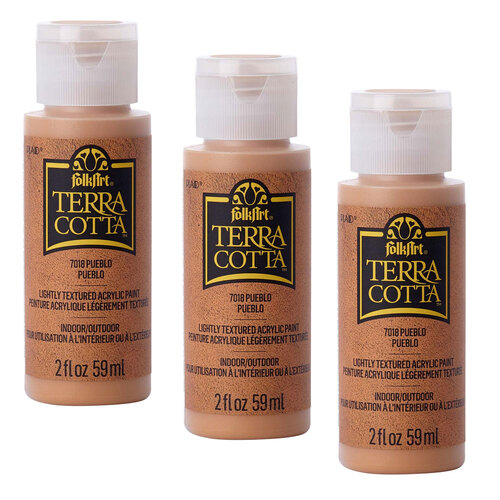 3PK Plaid FolkArt Terra Cotta 59ml Acrylic Paint - Pueblo