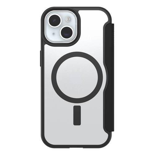 OtterBox React Folio MagSafe Case For iPhone 16e/15/14/13 - Black Crystal