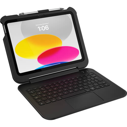 OtterBox Achiever Keyboard Case For Apple iPad 10.9 10th Gen - Black