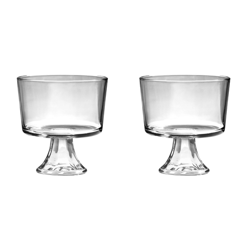 2x Anchor Hocking 237ml Glass Presence Mini Trifle Bowl - Clear
