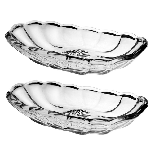 2PK Anchor Retro Hocking Banana Split Dish 21cm