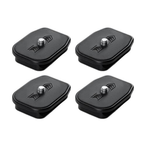 4PK FireFly Quick Release Plate QR-04 for FVT-04 Camera Tripod - Black