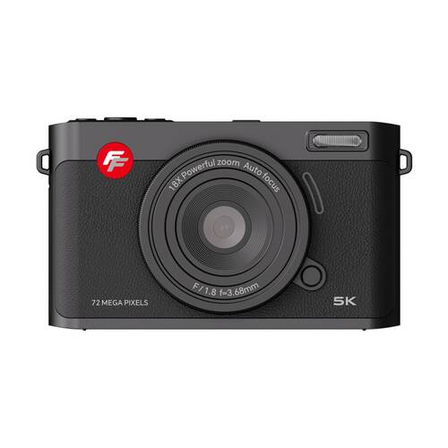 Firefly Pixus Deluxe Digital Compact Camera Portable Stylish - Black