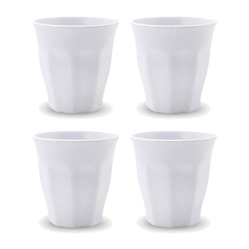 4PK Lemon Lime Melamine Cup Tumbler 300ml - White