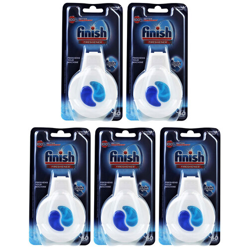5PK Finish 4ml Dishwashing Freshener With Hanger Fresh Scent