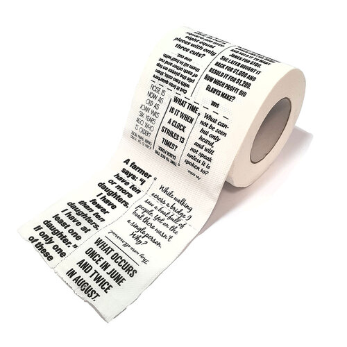 Lagoon Conundrums For the Khazi Loo Toilet Paper Roll 8y+