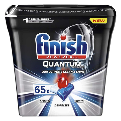 65pc Finish Quantum Ultimate Powerball Dishwashing Tablets