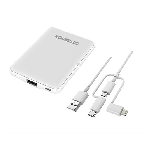 OtterBox 5 000mAh Power Bank - With 3-in-1 Cable