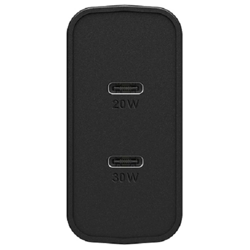 OtterBox 50W USB-C GaN Dual Port Wall Charger Black