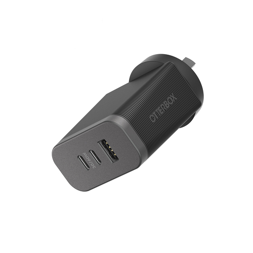 OtterBox 72W Premium Pro Fast Charge 3 Port Wall Charger - Black