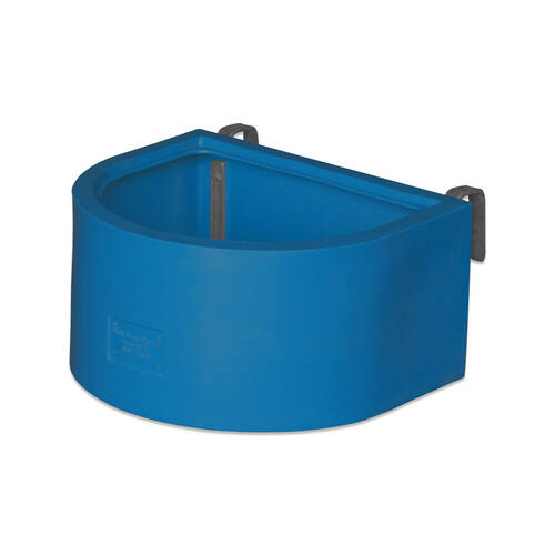 AgBoss D Shape Horse Sables and Paddock Fence Feeder 45L Teal