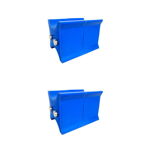 2x 2pc AgBoss Equestrian Show Jumping Keyhole Jump Cup Inserts Blue
