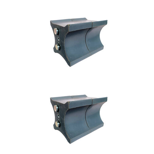 2x 2pc AgBoss Equestrian Show Jumping Keyhole Jump Cup Inserts Black