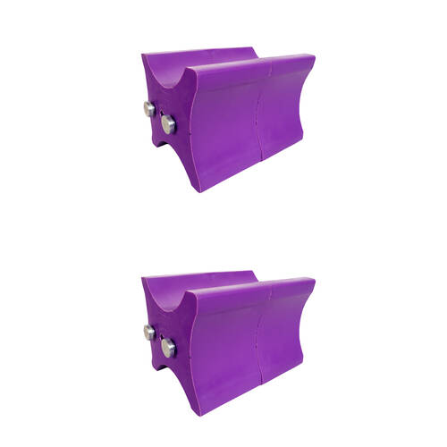 2x 2pc AgBoss Equestrian Show Jumping Keyhole Jump Cup Inserts Purple