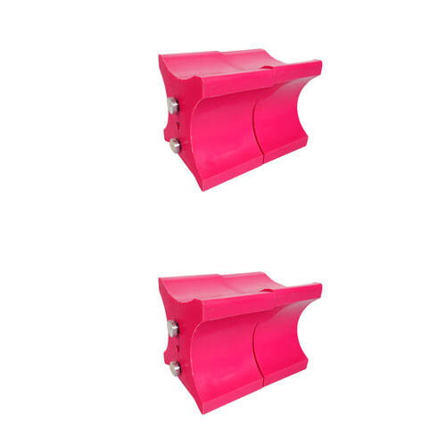 2x 2pc AgBoss Equestrian Show Jumping Keyhole Jump Cup Inserts Pink